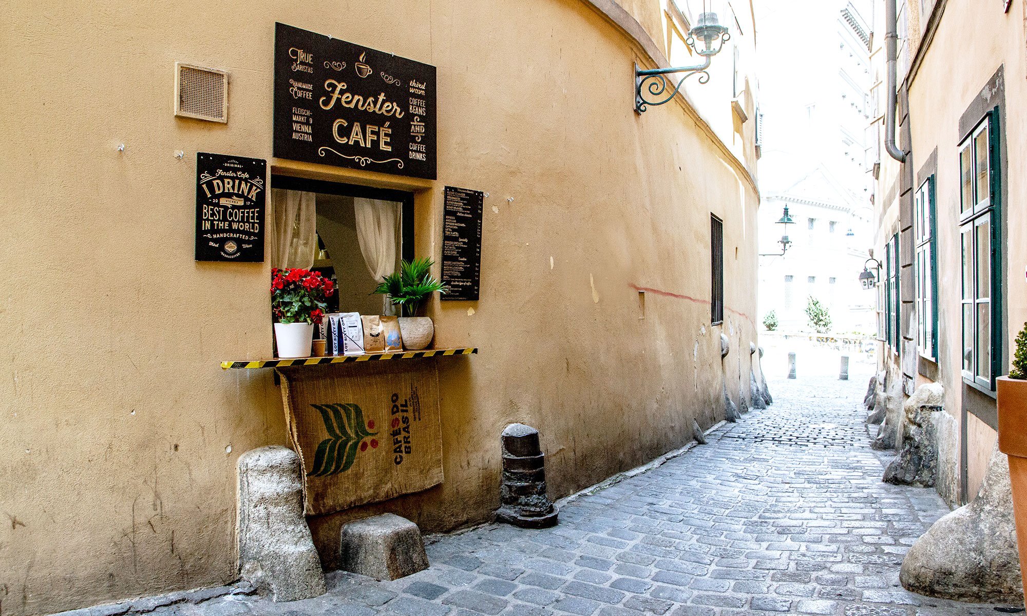 Fenster Café im 1. Bezirk 