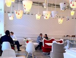 Orlando di Castello: cooles Interieur im italienischen Café